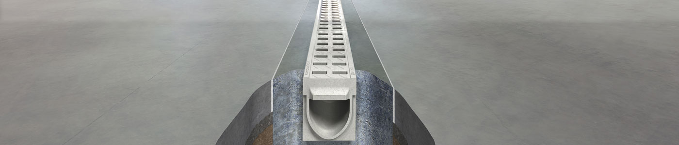 Canal de drenaje con rejillas - Todos los fabricantes de la arquitectura y  del design